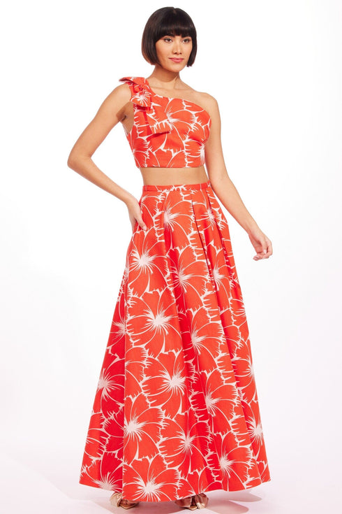 Anova Skirt-Scarlet Bloom